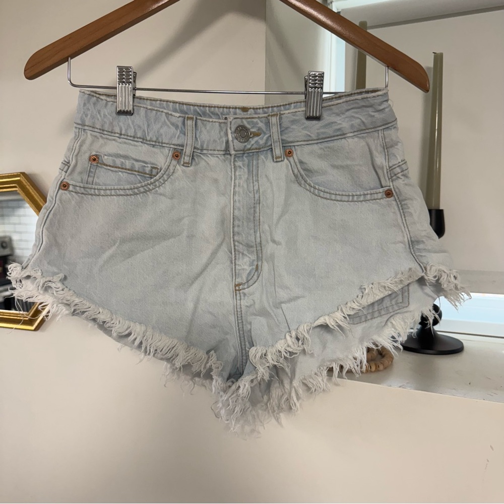 Garage Women's Light Blue Denim Shorts